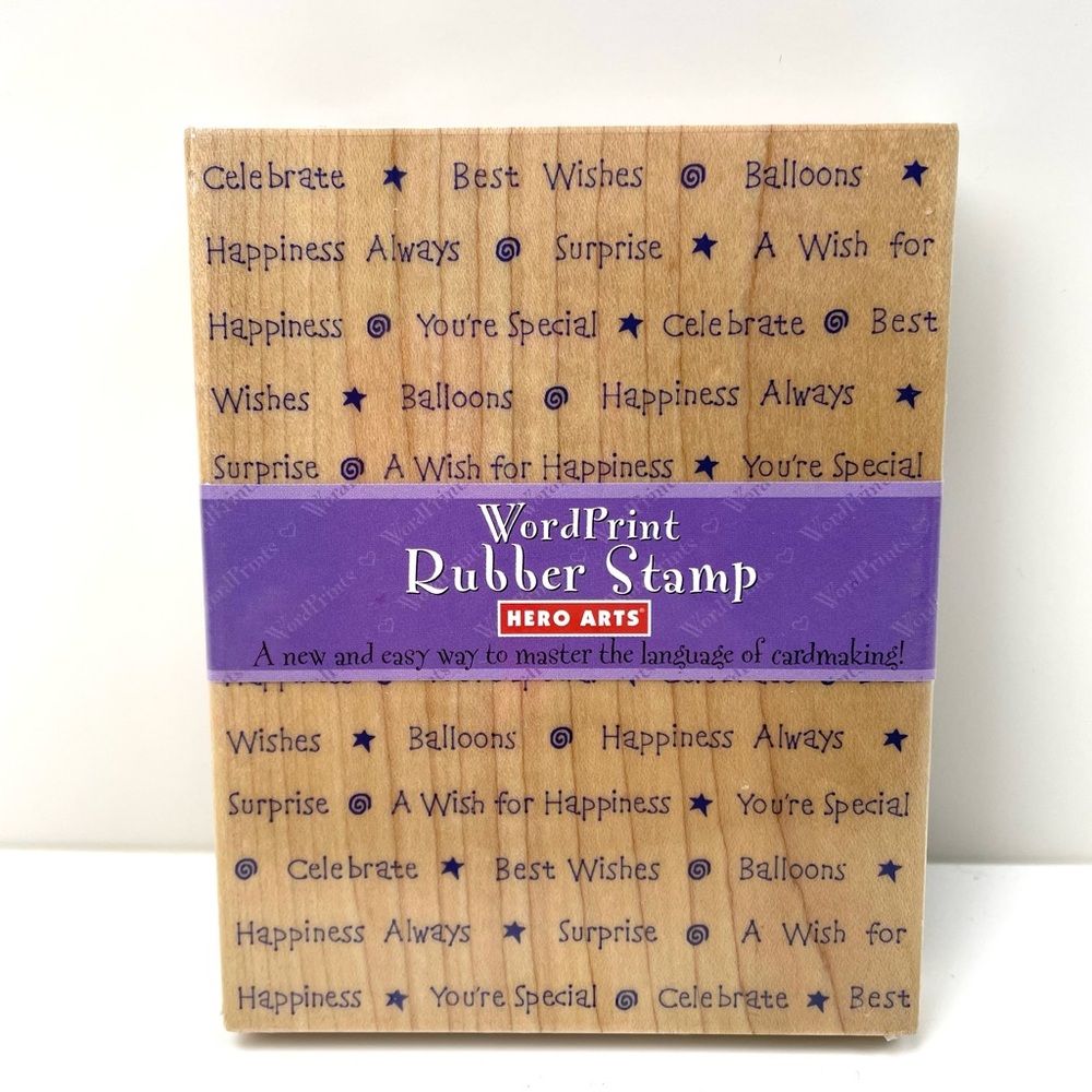 Hero Arts WordPrint Rubber Stamp Celebrate